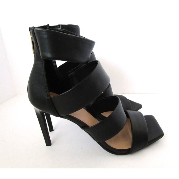 🖤🖤 New Inc International Concepts Black Open Toe Black Heel PUMP Shoes 5M - Picture 3 of 8